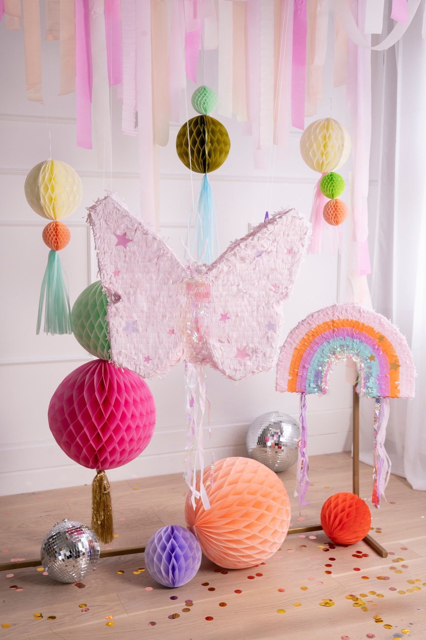 Faltbare Pinata - Regenbogen, 50x33x10 cm