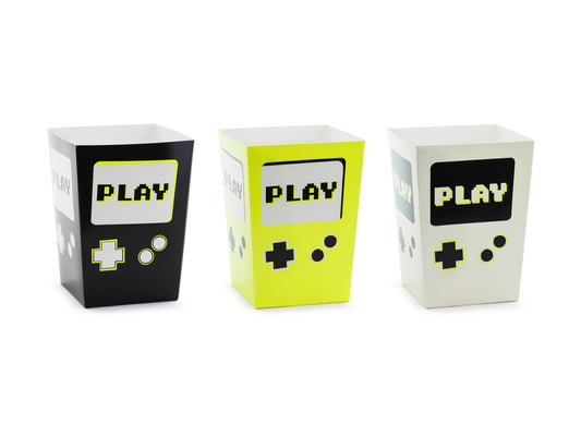 Popcornboxen Play, 7x7x12 cm, Mix