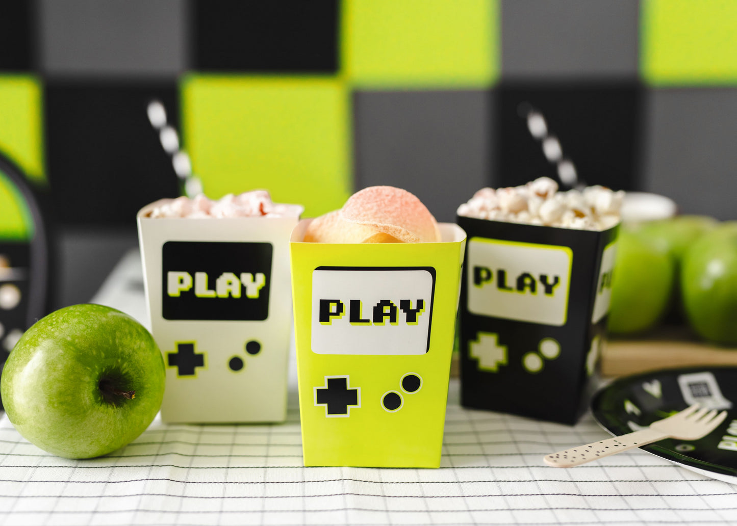 Popcornboxen Play, 7x7x12 cm, Mix