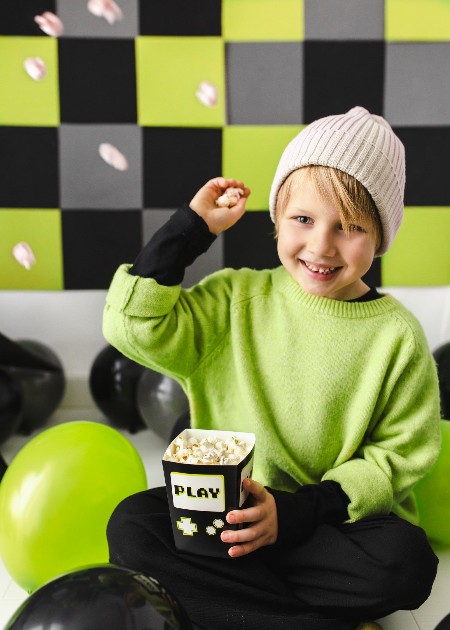 Popcornboxen Play, 7x7x12 cm, Mix