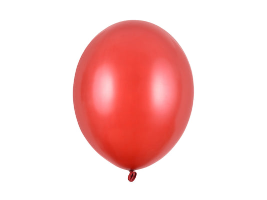 Ballons Strong 30cm, Metallic Poppy Red