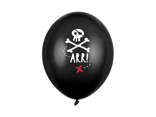 Luftballons 30cm, Piraten, Pastel Black