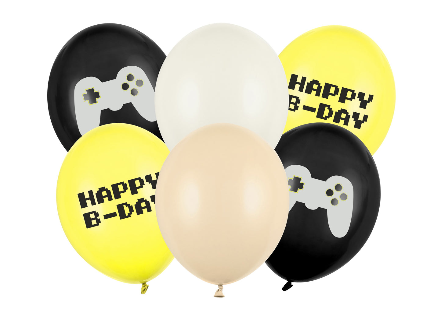 Ballons 30 cm, Happy B-Day, Mix