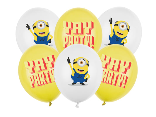 Strong Luftballons 30 cm Minions mit Aufdruck, Mix