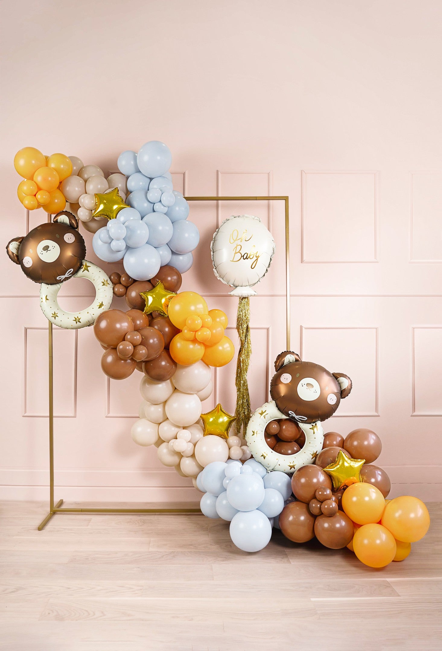 Strong Ballons 30 cm, Pastell-Mocca