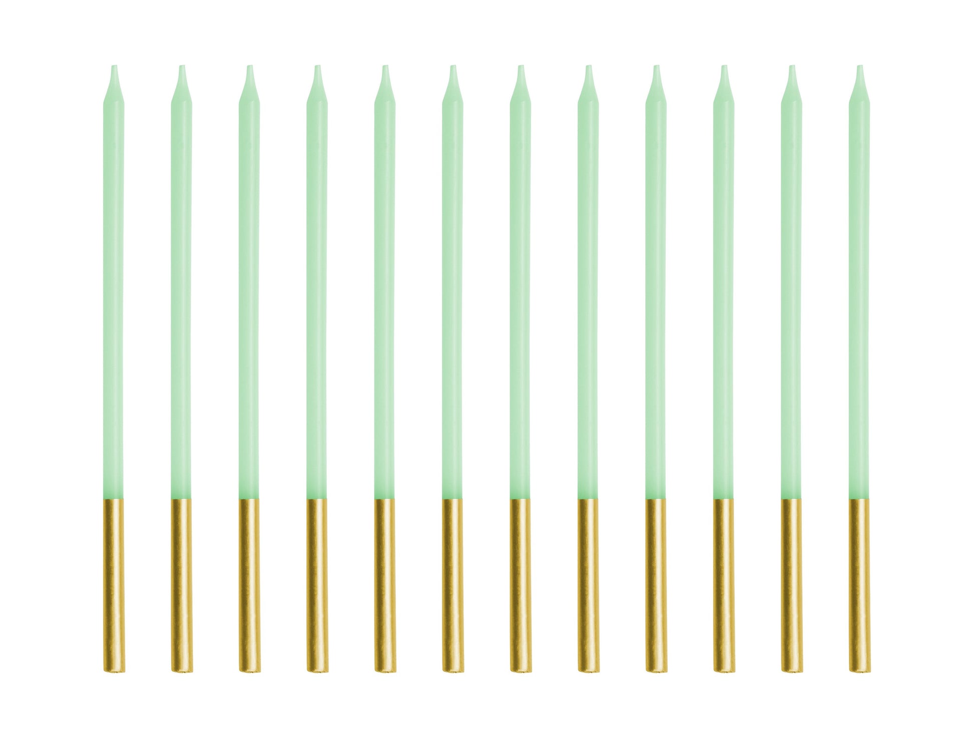 Geburtstagskerzen, glatt, Hellgrün, 14cm - Feuerwerk & Pyrotechnik