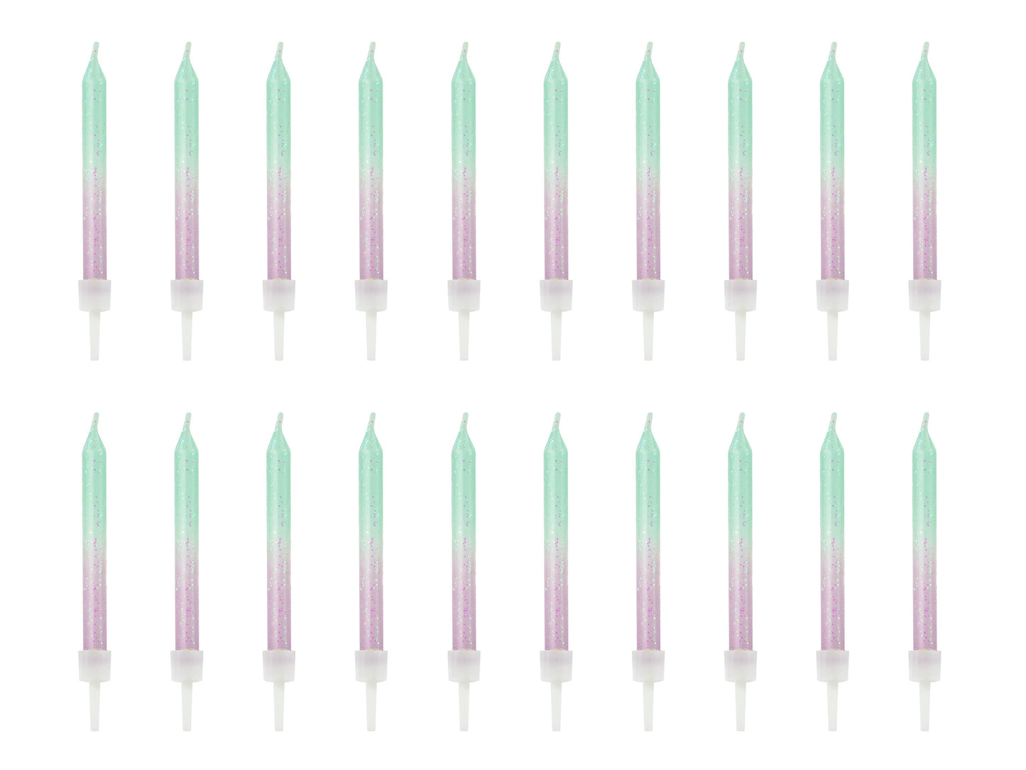 Geburtstagskerzen ombre, 6cm
