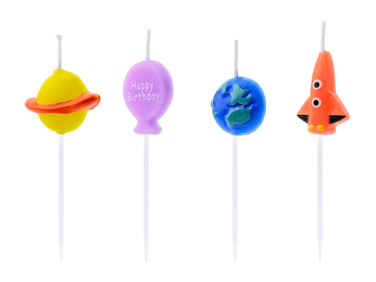 Geburtstagskerzen Kosmos, Mix, 2-3cm