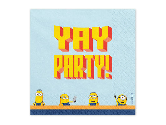 Servietten Minions, 33x33 cm, Mix
