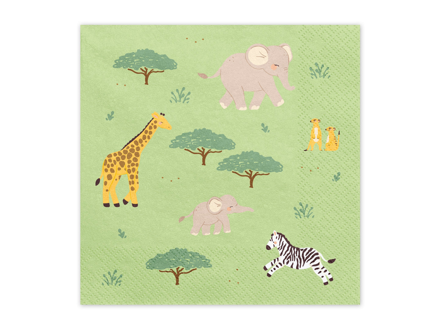Servietten Safari, 33x33 cm, Mix