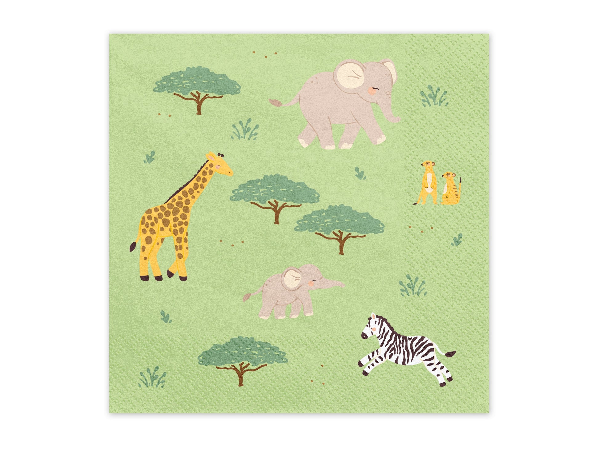 Servietten Safari, 33x33 cm, Mix