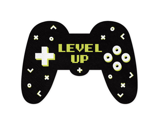 Papierservietten Gamepad, 11.5x16 cm, Mix