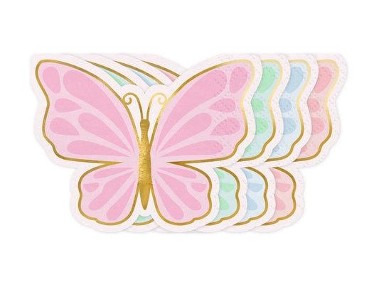 Servietten Schmetterling, Mix, 16x12 cm
