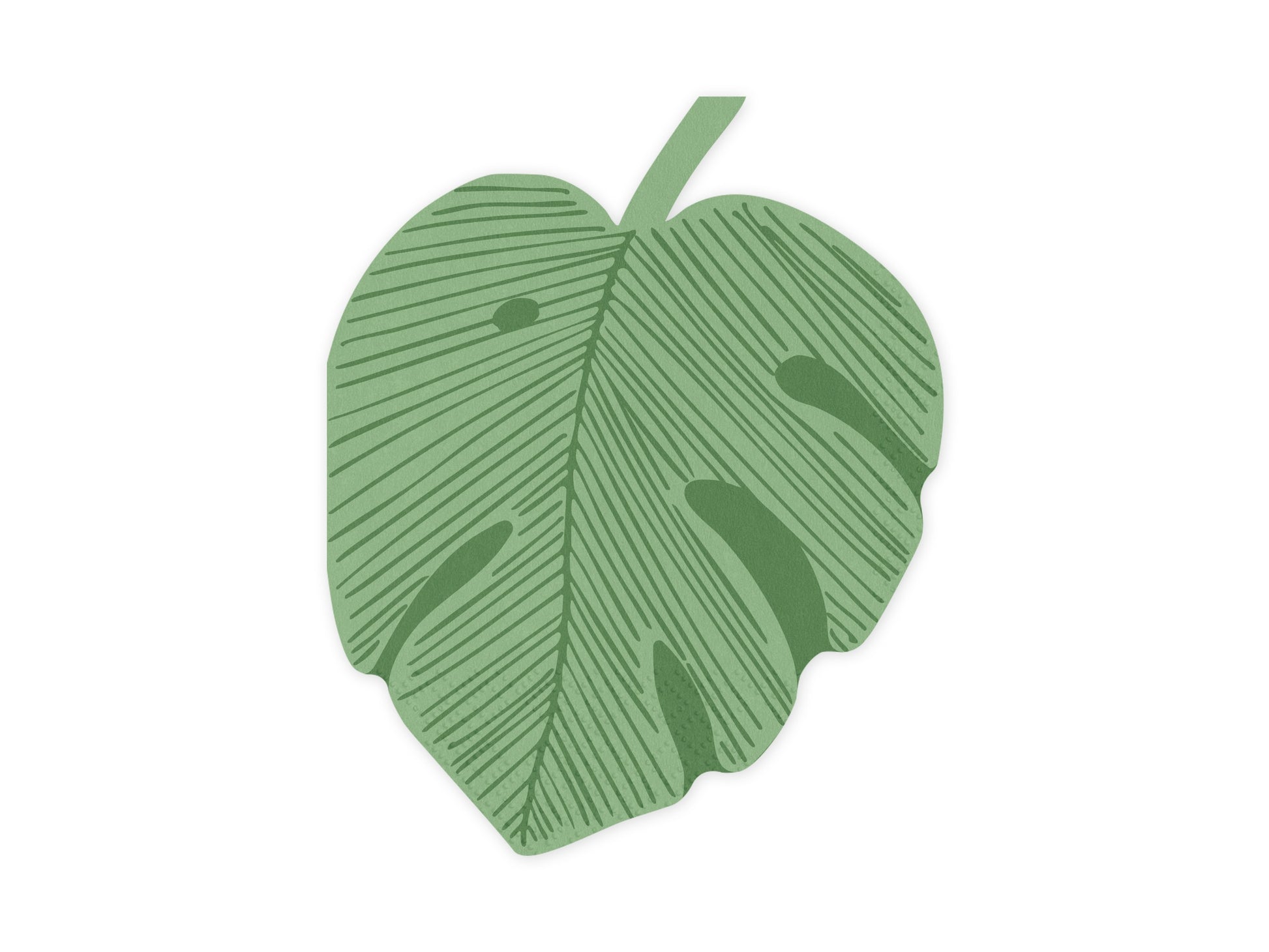 Servietten Monstera-Blatt, 29.1x36 cm, grün