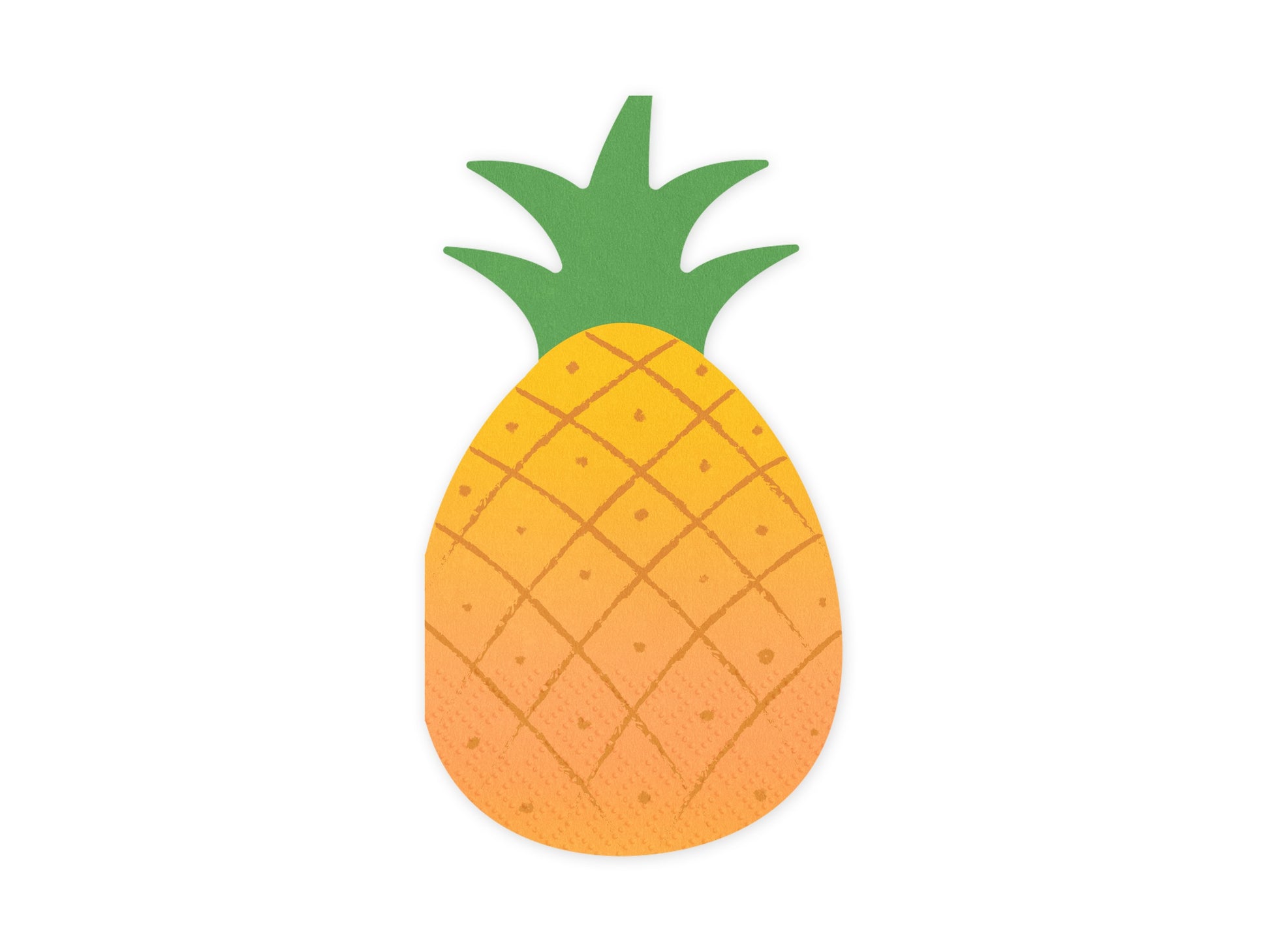 Servietten Ananas, 18.5x10.2 cm, Mix