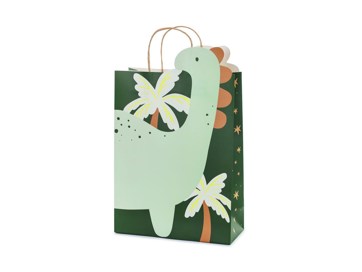 Geschenktüte Dinosaurier, 10x24x37 cm, Farbenmix