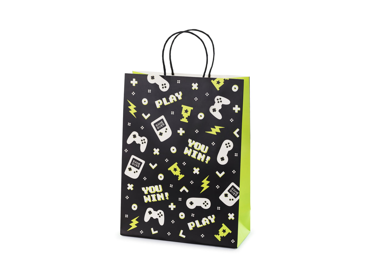 Geschenktüte Gamepads, 10x24x32 cm, Mix