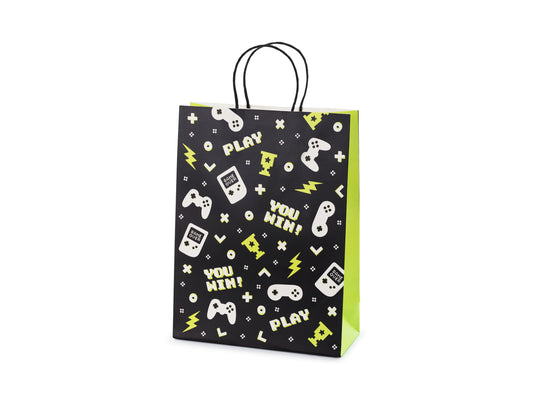 Geschenktüte Gamepads, 10x24x32 cm, Mix