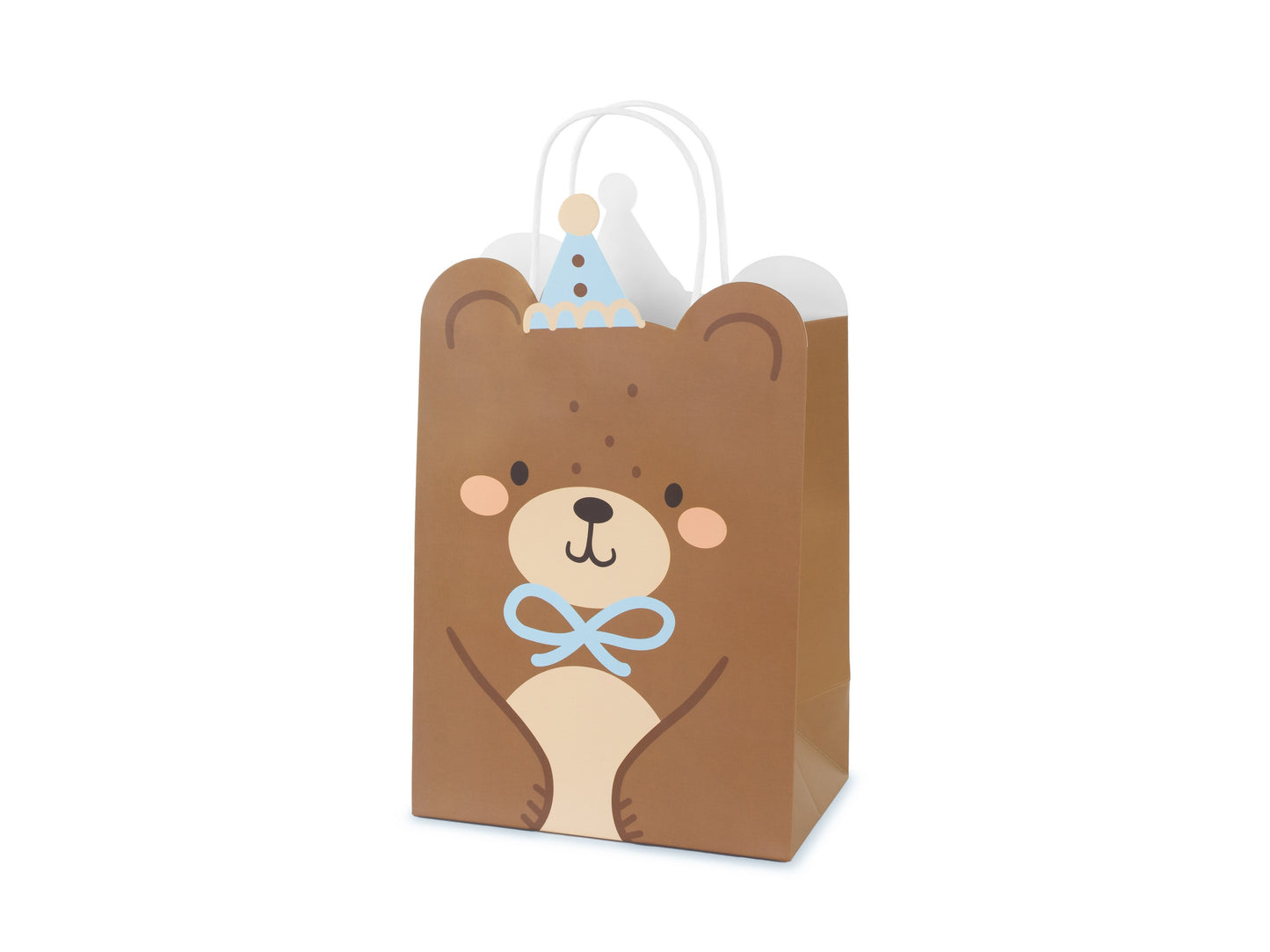 Geschenktasche Teddybär, Mix, 18x29x10.5 cm