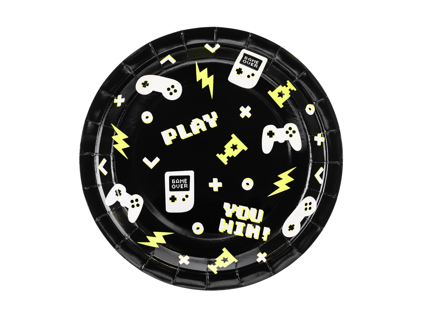 Pappteller Gamepads, 23 cm, Mix