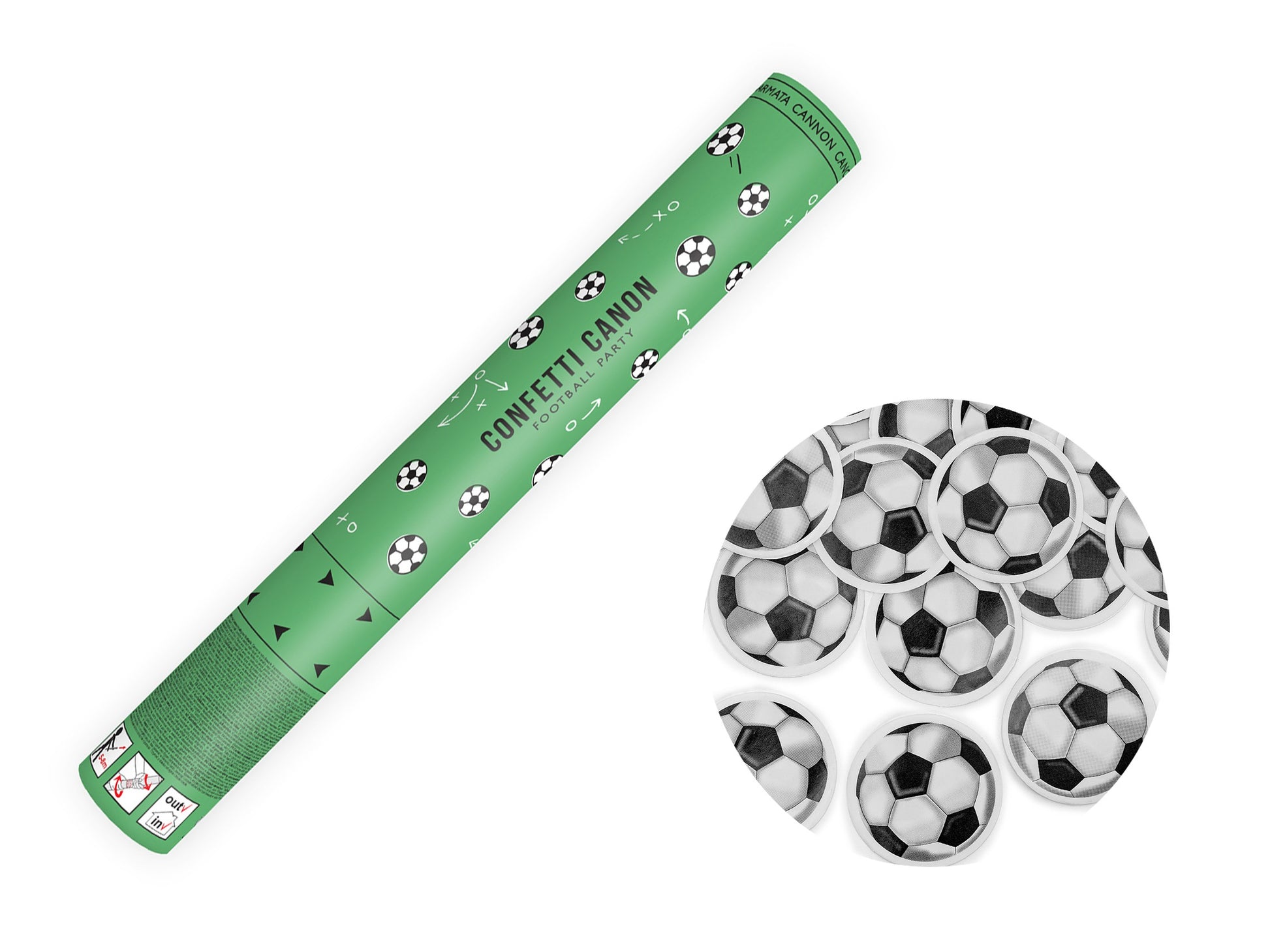 Konfettikanone Fussball, Mix, 40cm