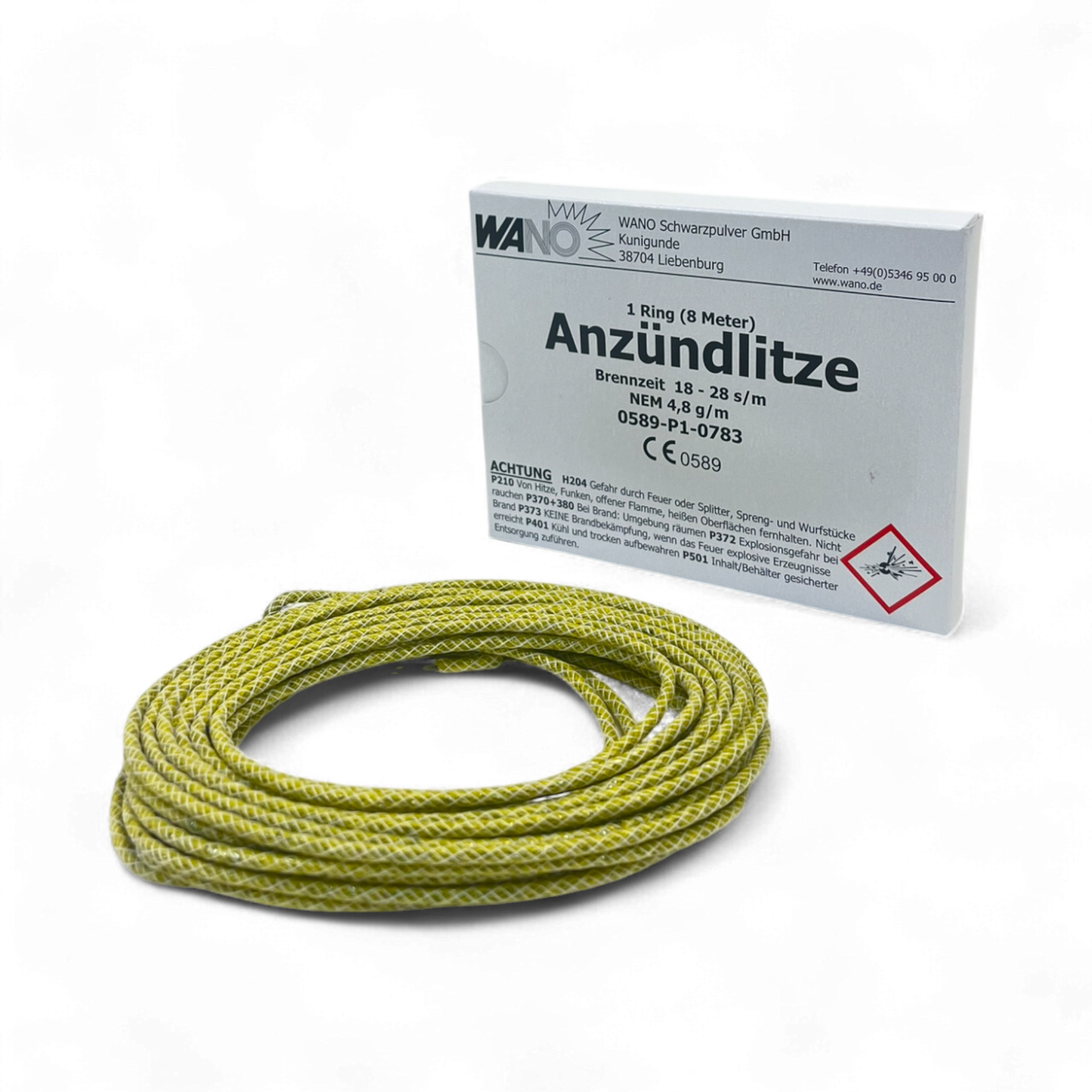 Azündlitze 8 Meter gelb – Feuerwerksartikel jetzt reservieren