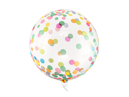 Ballon Kugel 40 cm Gepunktet, Mixfarben