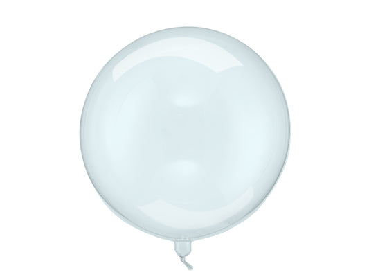 Ballon Kugel 40 cm Transparent Blau