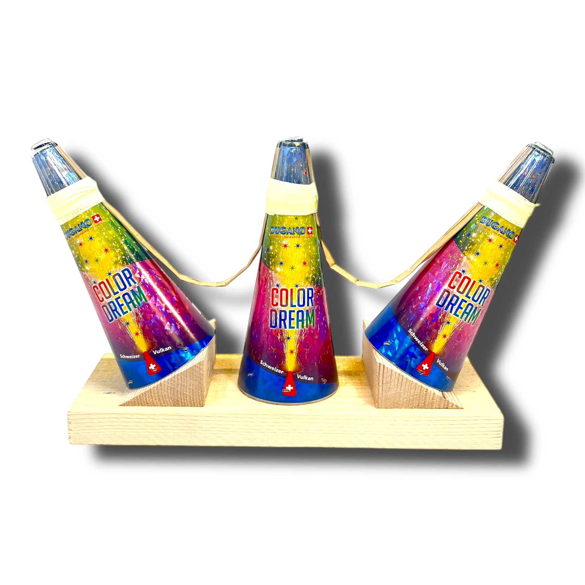 Color Dream 3er Vulkanfächer - Feuerwerk & Pyrotechnik