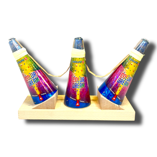 Color Dream 3er Vulkanfächer - Feuerwerk & Pyrotechnik