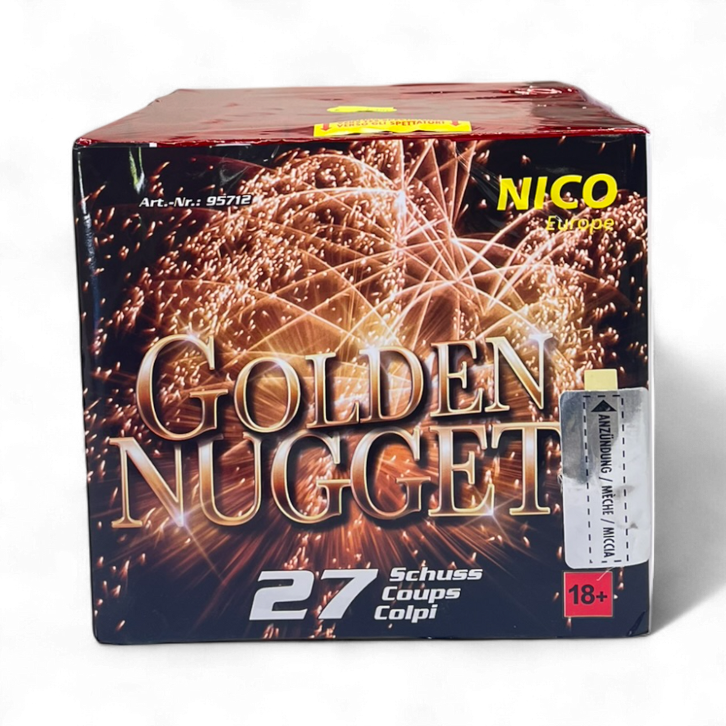 Golden Nuggets Batterie – mehrschüssige Feuerwerksbatterie für Shows