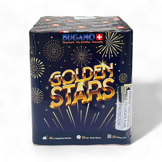 Golden Stars Batterie – mehrschüssige Feuerwerksbatterie für Shows