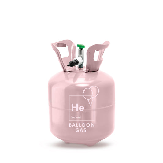 Flasche mit Helium für bis zu 20 Ballons Hellrosa