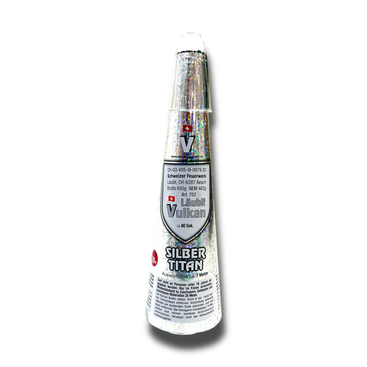 Silber Titan Vulkan - Feuerwerk & Pyrotechnik