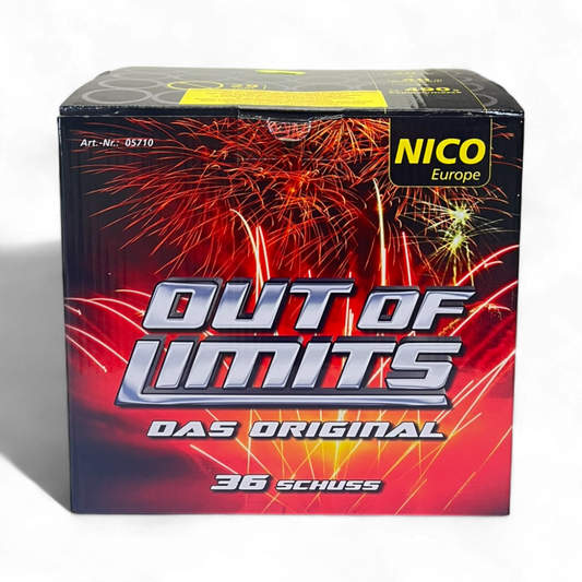 Out of Limits Batterie – mehrschüssige Feuerwerksbatterie für Shows