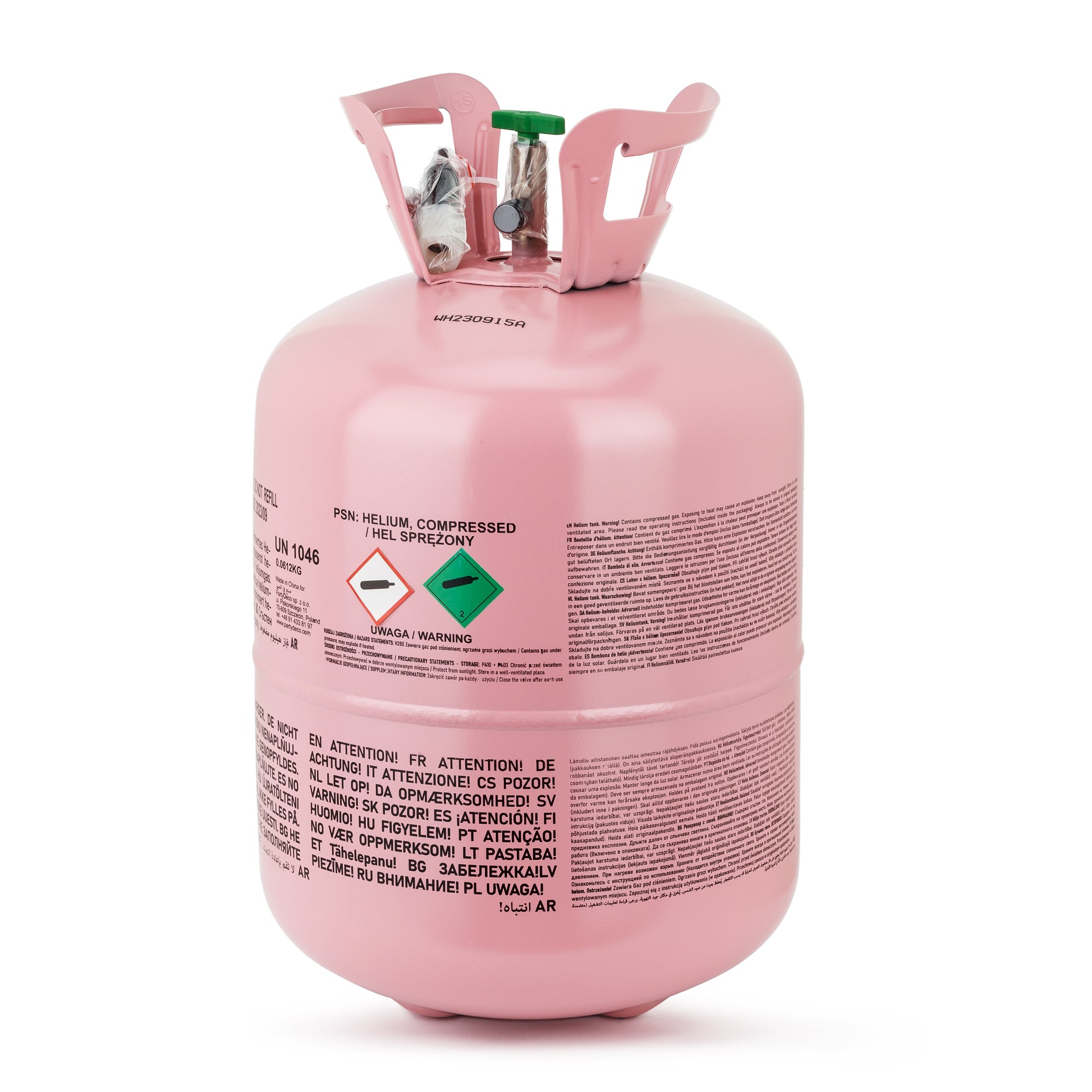 Flasche mit Helium für bis zu 50 Ballons Rosa - Feuerwerk & Pyrotechnik