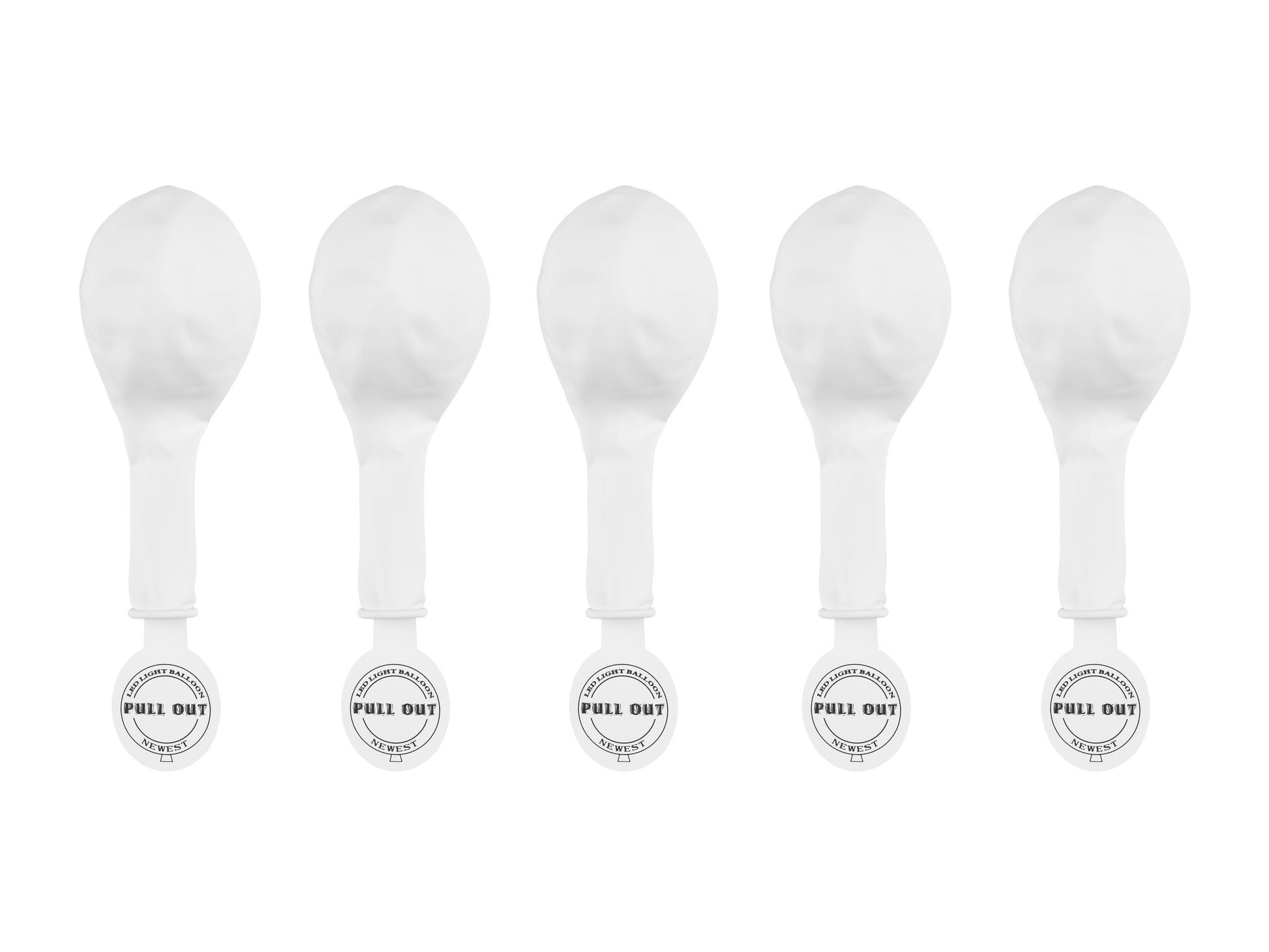 LED-Ballons 30 cm Weiss (5er Pack) - Feuerwerk & Pyrotechnik