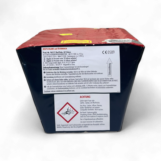 Red Rain Batterie – mehrschüssige Feuerwerksbatterie für Shows