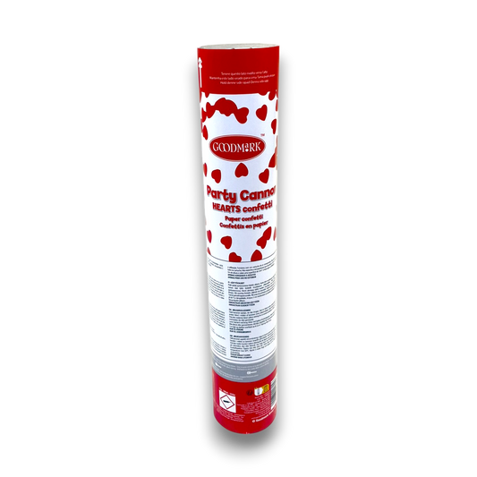 Party Konfetti Kanone Herz 30cm - Feuerwerk & Pyrotechnik