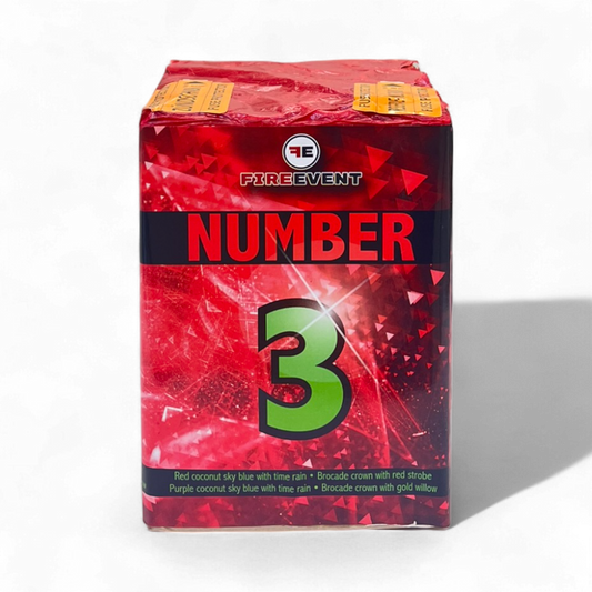 Number 3 Batterie – mehrschüssige Feuerwerksbatterie für Shows