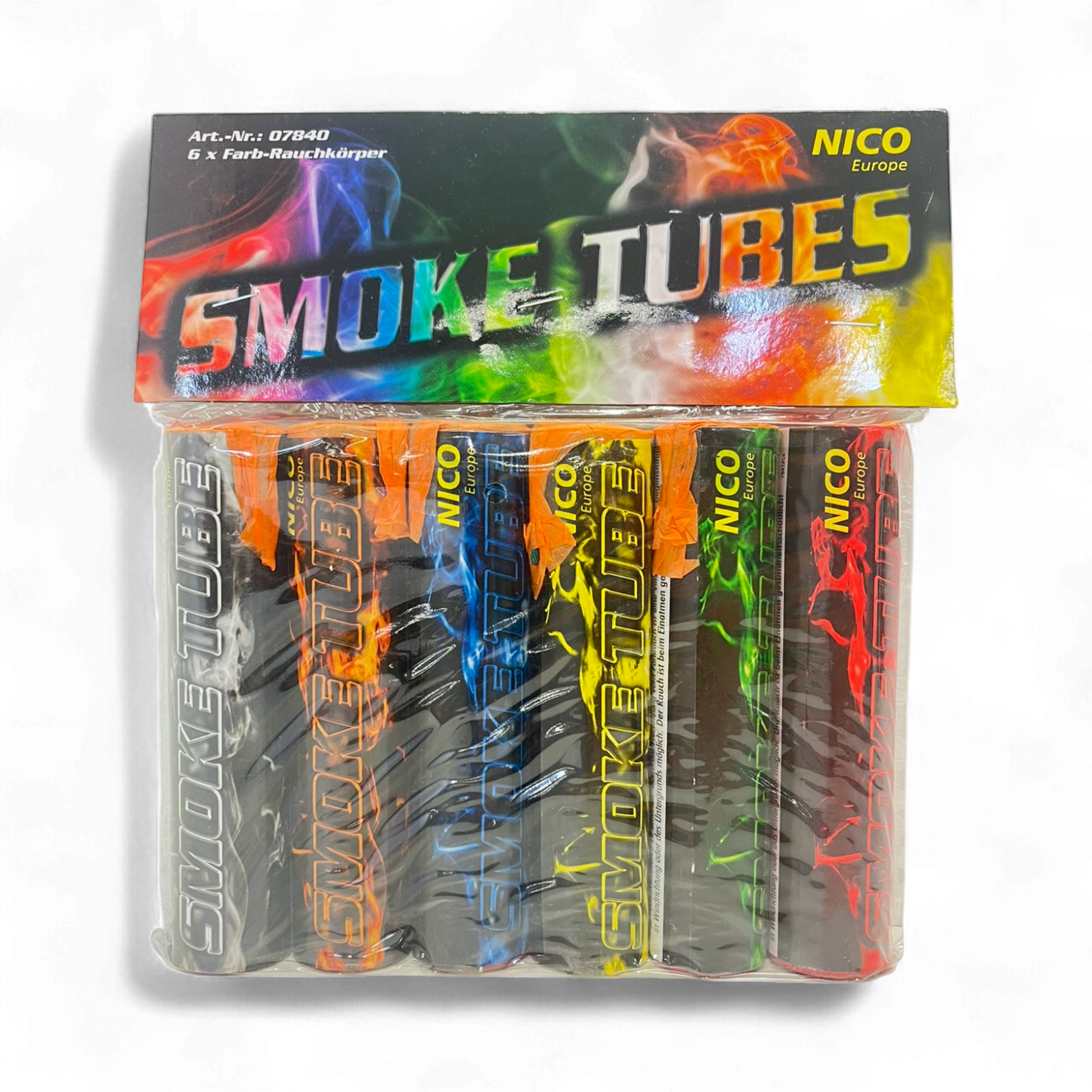 Smoke Tubes 6 sortierte Farben – Feuerwerksartikel jetzt reservieren
