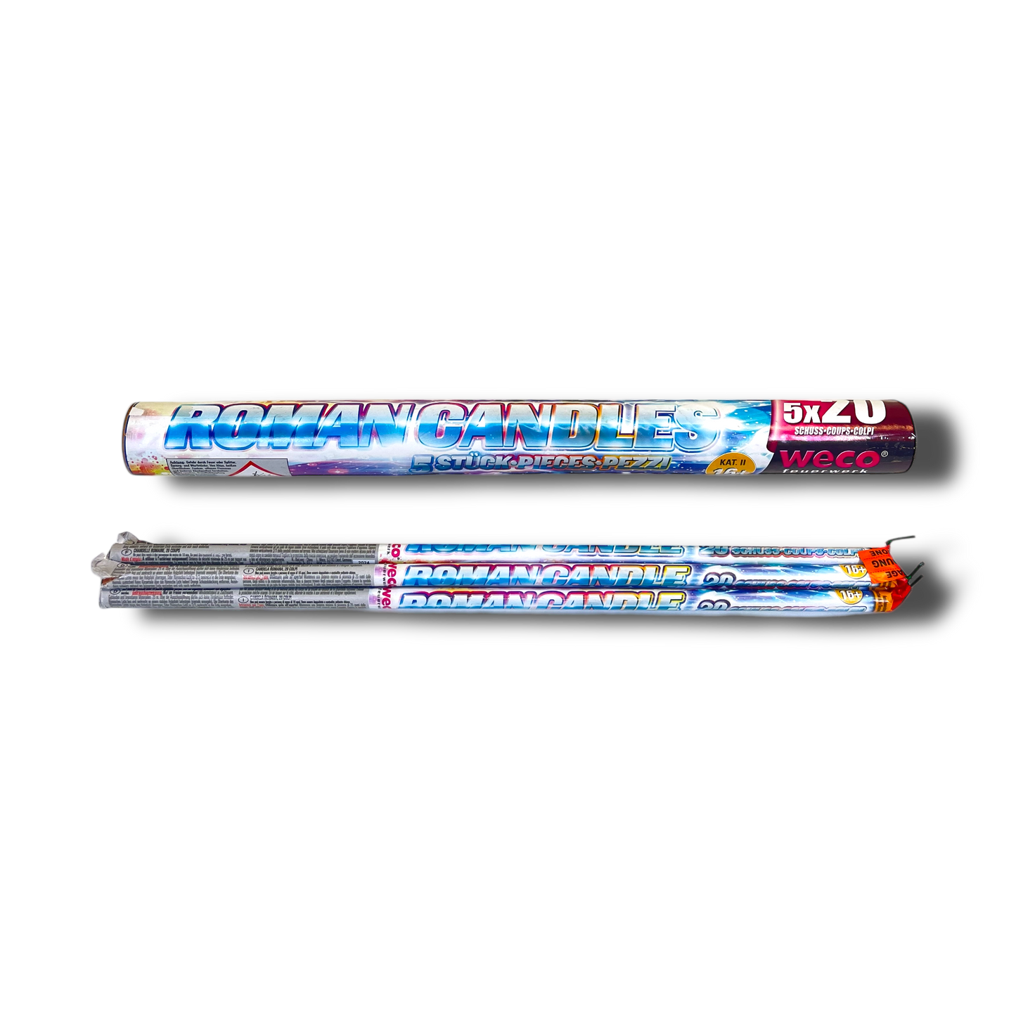 Roman Candles 5 Stk - Feuerwerk & Pyrotechnik